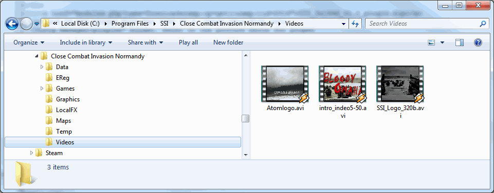 Creating videos folder