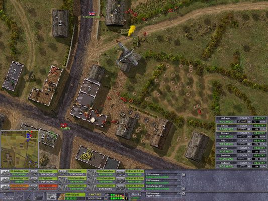 Click to view full size image
 ============== 
GJS Tournament  House ladder match
This is game 2. I am playing the Germans. What you see if the Allies trying to fight out of the box and I am trying to push them back into it. Game ended in total German victory.
