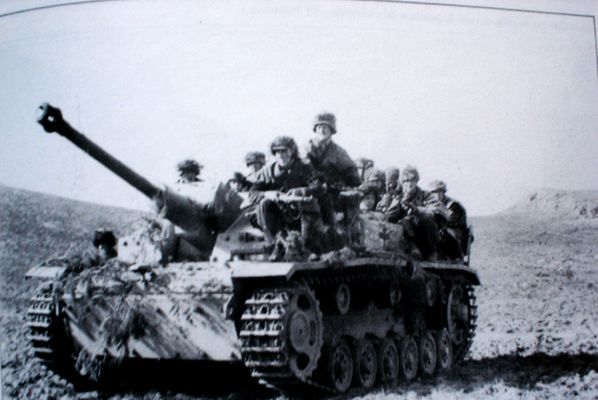Click to view full size image
 ============== 
mounted infantry on a sturmgeshutz
