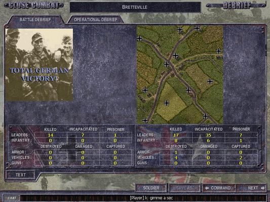 Click to view full size image
 ============== 
Red Scorpion est Allemand
first battle, me as Germans & Klinkk as Brits, Klinkk comes up hard, is thrown back and defeated. total German victory.
