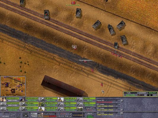 Click to view full size image
 ============== 
oops just winked and 3 russian snipers wiped out 2 Pioniere Squads:O.And 2 ATrifles killed crew in Marder:(.
