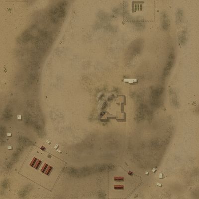 Click to view full size image
 ============== 
Ft. Pilastrino
Map By AA_Jimbo
Keywords: CC5 Afrika 4041 1940 1941 Fort Pilstrino Ft.