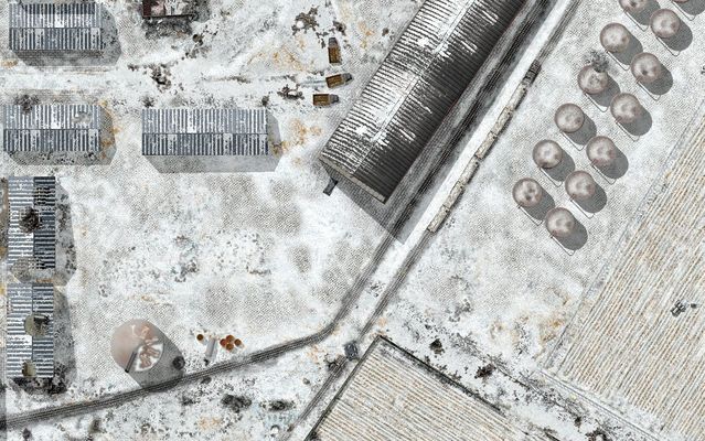 Click to view full size image
 ============== 
Alexeïevka
A detail of Alexeïevka map: the western outskirts of Stalingrad.

