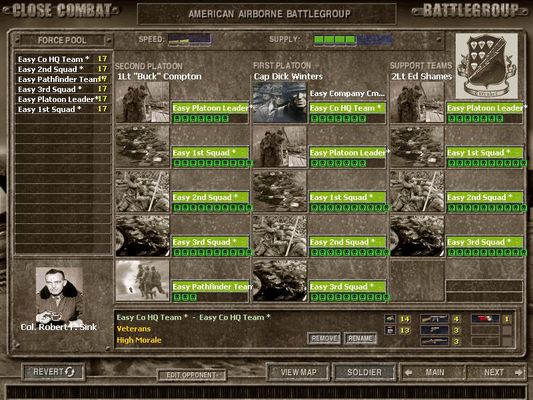 Click to view full size image
 ============== 
Easy Company Soldier Req Screen
Based on a standard AB Rifle Company EOT
