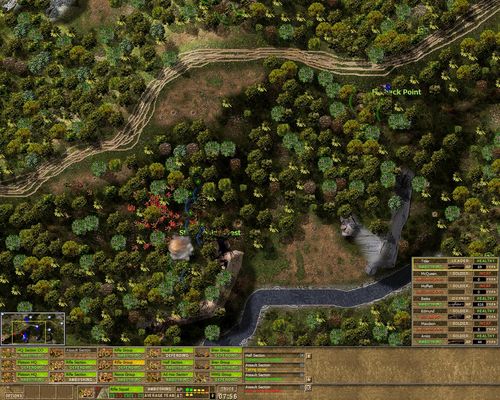 Click to view full size image
 ============== 
test battle
Nankai Shitai troops banzai charge Aussie forward defence lines, but the Aussies of 2/14th AIF manage to hold the line and massacre the assaulting Japanese.
Keywords: Kokoda Isurava