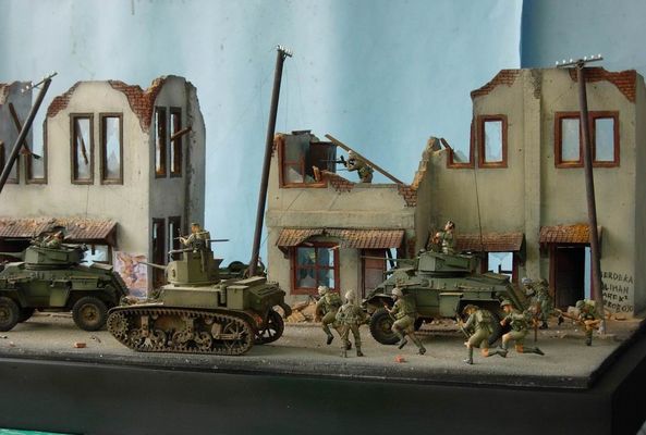 Click to view full size image
 ============== 
BoS45 Diorama
Battle of Surabaya 1945 diorama created by Indonesian ademodelart team.
