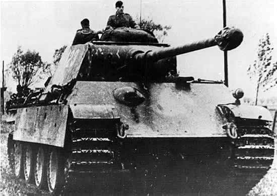 PzKpfw V, Panther medium tank in Poland in 1945.
